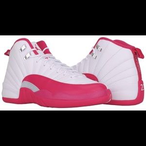Nike - Air Jordan 12 Retro Sneakers - PINK - Size 6 (7.5)